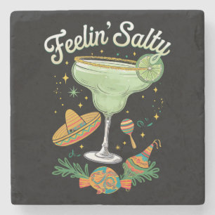 Voelt Zoute Margarita Grappig Cinco De Mayo Stenen Onderzetter