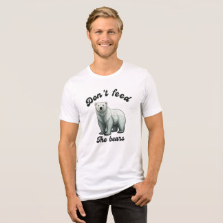 Voer de beren niet Tri-Blend shirt