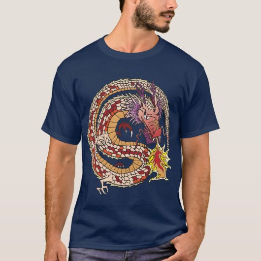 Voer de draak in t-shirt (Voorkant)