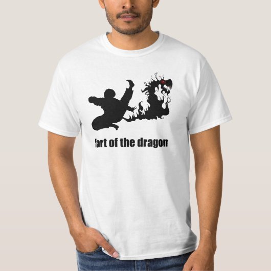Voer de scheet van de draak in t-shirt (Voorkant)