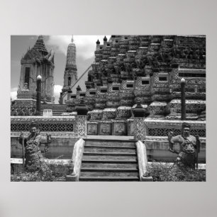 Voer de tempel in poster