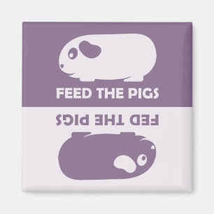 Voer de varkens - Guinee Pig Koelkast Magnet Magneet