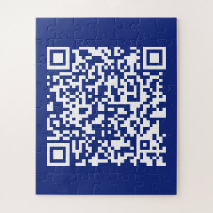 Voer direct gegenereerde URL-code in   marineblauw Legpuzzel