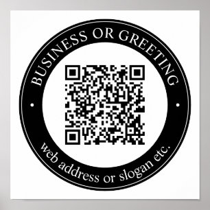 Voer een website in voor instant QR-code Poster