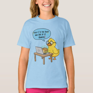 Voer het aan de eend | Grappige programmeur citaat T-shirt