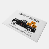 Voer in als je de naam van de familie Dare Spooky  Deurmat (Schuin)