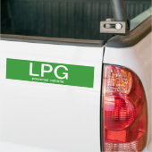 Voertuig op LPG — bumpersticker (Op Truck)