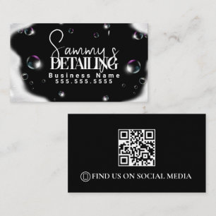 Voertuigdetailing QR-code Visitekaartje