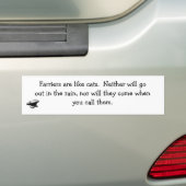 Voertuigen en katten met bumper bumpersticker (Op auto)
