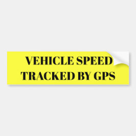 Voertuigsnelheid gevolgd door GPS Gele sticker