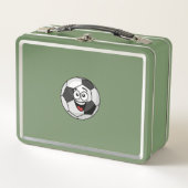 Voet Bal Metalen Lunchbox (Voorkant)
