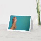 Voet in het waterportret kaart (Voorkant)