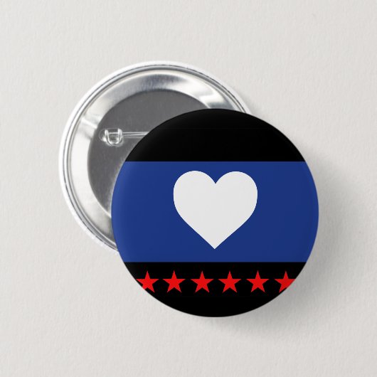 Voet Pride Vlag Ronde Button 5,7 Cm (Voorkant /achterkant)