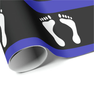 Voet Pride Vlag (Voetafdruk) Cadeaupapier