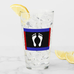 Voet Pride Vlag (Voetafdruk) Glas