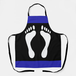 Voet Pride Vlag (Voetafdruk) Schort