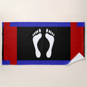 Voet Pride Vlag (Voetafdruk) Strandlaken