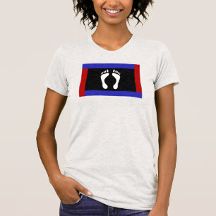 Voet Pride Vlag (Voetafdruk) T-shirt
