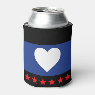 Voet trots vlag blikjeskoeler