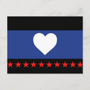 Voet trots vlag briefkaart