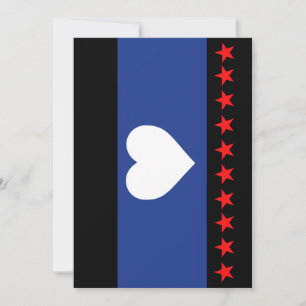 Voet trots vlag feestdagenkaart