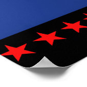 Voet trots vlag poster (Hoek)