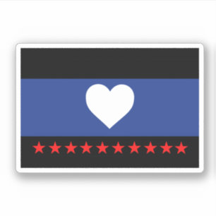 Voet trots vlag sticker