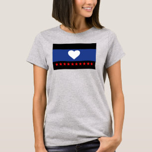 Voet trots vlag t-shirt