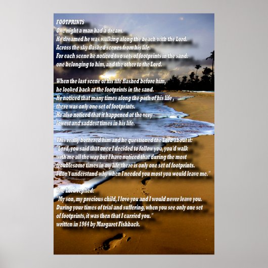 Voetafdruk-1 Poster (Voorkant)