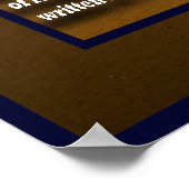 Voetafdruk-4 Poster (Hoek)