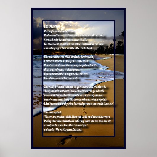 Voetafdruk-4 Poster (Voorkant)