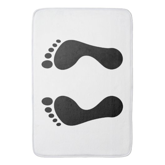 Voetafdruk Bath Mat (Voorkant Verticaal)