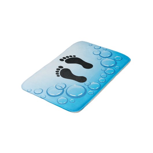 Voetafdruk Design Bath Mat (Gekanteld)