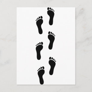 Voetafdruk - Feet Briefkaart