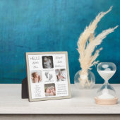 Voetafdruk Meerdere foto's Greige Birth Keepomwill Fotoplaat (Insitu)