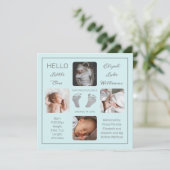 Voetafdruk Mint Birth Announounding van Mint Mint (Staand voorkant)