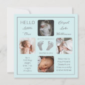 Voetafdruk Mint Birth Announounding van Mint Mint (Voorkant)