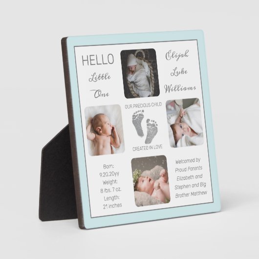 Voetafdruk Mint Birth Keepomwille Mint Fotoplaat (Voorkant)