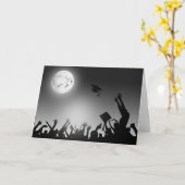 Voetafdruk op motorrijdend Afstuderen Kaart (Gele Bloem)