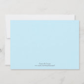 Voetafdruk Uitnodiging of Aankondiging (Achterkant)