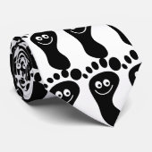 Voetafdruk, voetafdruk, voetafdruk, voetafdruk, fo stropdas (Opgerold)