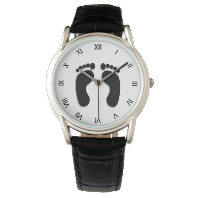Voetafdrukken Horloge (Voorkant)