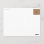 Voetafdrukken in de zand briefkaart (Achterkant)