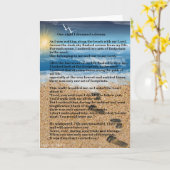 Voetafdrukken in de zand kaart (Gele Bloem)