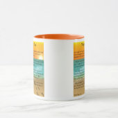 Voetafdrukken in de zand mok (Midden)