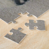 Voetafdrukken in de zand - Puzzle Legpuzzel (Zijkant)