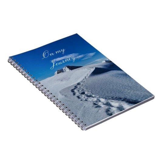 Voetafdrukken in het sneeuwNotitieboek Notitieboek (Rechterzijde)