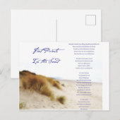 voetafdrukken in het zand briefkaart (Voorkant / Achterkant)