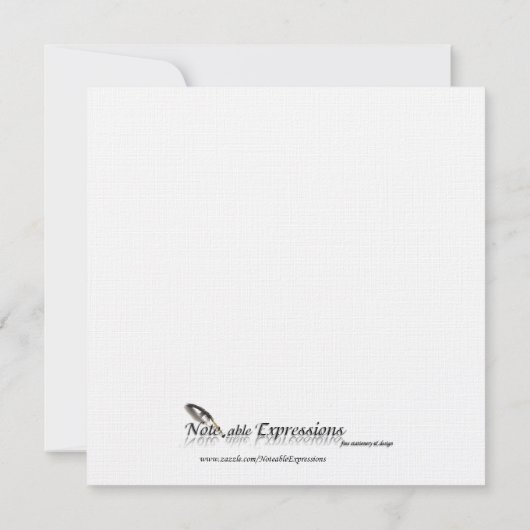 Voetafdrukken in het zand jubileumuitnodiging kaart (Achterkant)