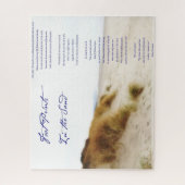 voetafdrukken in het zand legpuzzel (Verticaal)